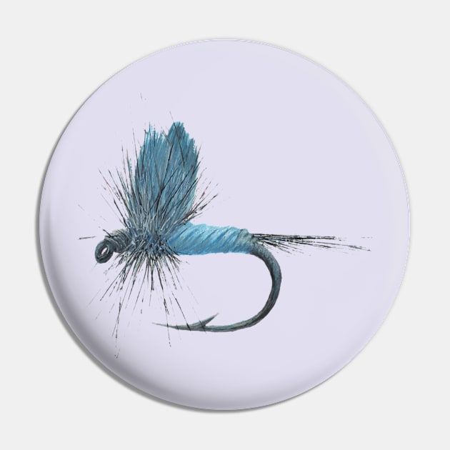Blue Dun Dry Fly Pin by garrettsgardens