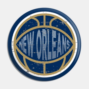 New Orleans Basketball 2 Pin