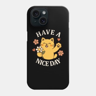 Sweet Kitty with a Bloom Phone Case