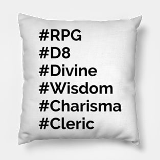 Cleric hashtag Pillow