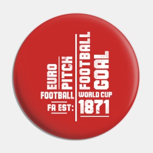 Football Fan Memorabilia All Team Colours Pin