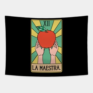 Spanish Teacher La Maestra Tarot Card Tapestry