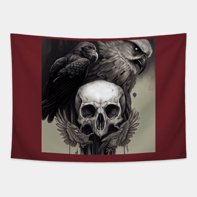 Birds of Prey Tapestry by seantwisted