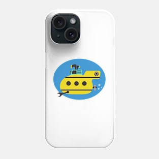 Submarine marine underwater diving swimming ocean Phone Case