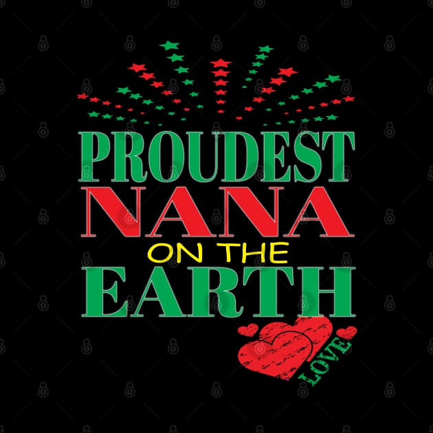 Proudest Nana On Earth Family Trip Happiest Place Grandma Family Mom by Envision Styles