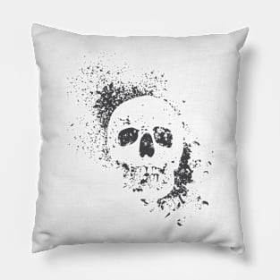 Blurred Skull Pillow