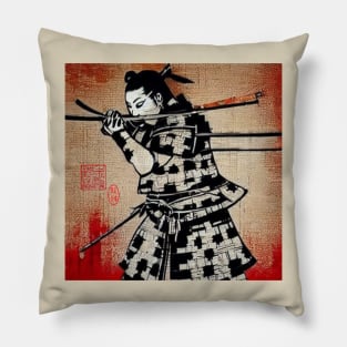 Samurai Warrior Pillow