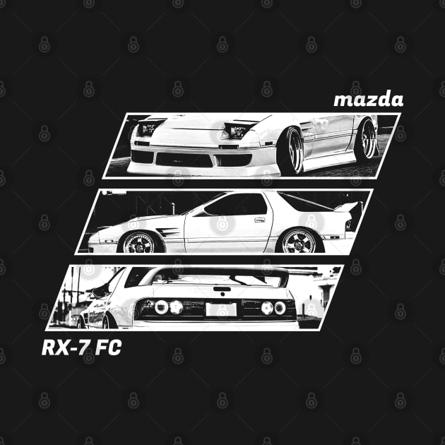 MAZDA RX-7 FC Black 'N White Archive 2 (Black Version) by Cero