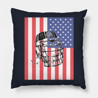 US Flag Brain Bucket Pillow