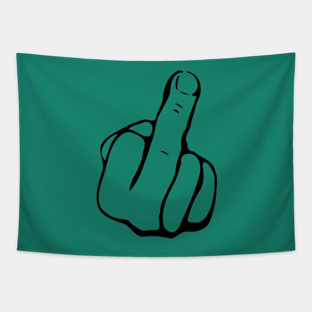 Kai Phillips middle finger Tapestry by kaiphillips