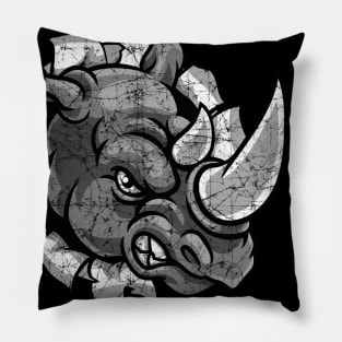 Angry Chubby Unicorn Rhino Gift Pillow