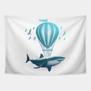 Shark Balloon Tapestry