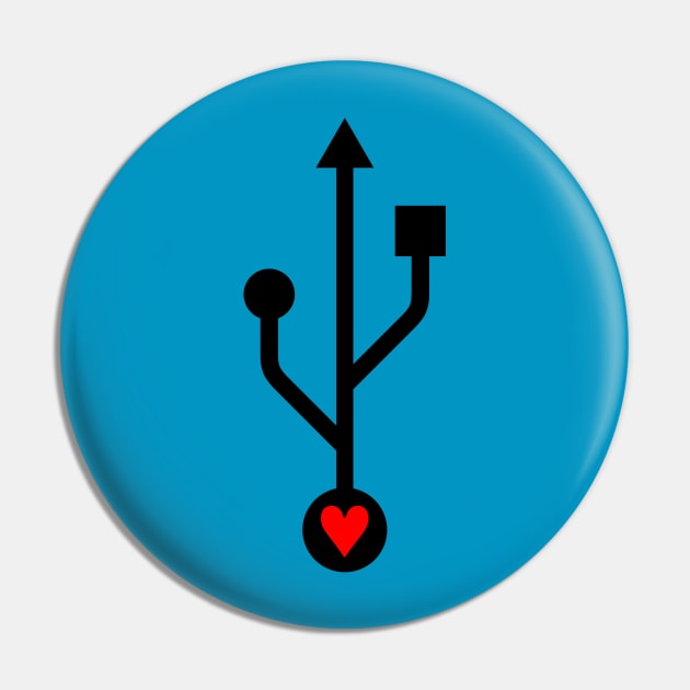 USB to love you Pin by carlomanara