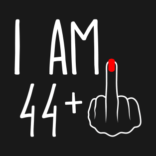 Vintage 45th Birthday I Am 44 Plus 1 Middle Finger T-Shirt