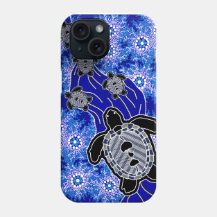 Aboriginal Art - Baby Turtles 2 Phone Case