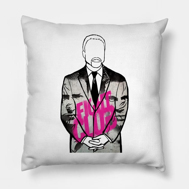 David Fincher (Fight Club) Portrait Pillow by Youre-So-Punny