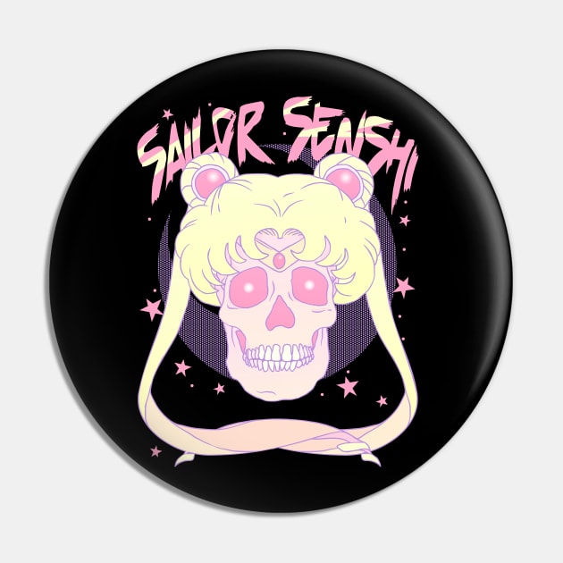 Undead Sailor Aesthetic Pastel Twintail Mahou Shoujo E-Girl Pin by sadpanda