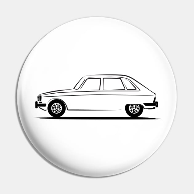 Renault 16 Renault R16 Black Pin by PauHanaDesign