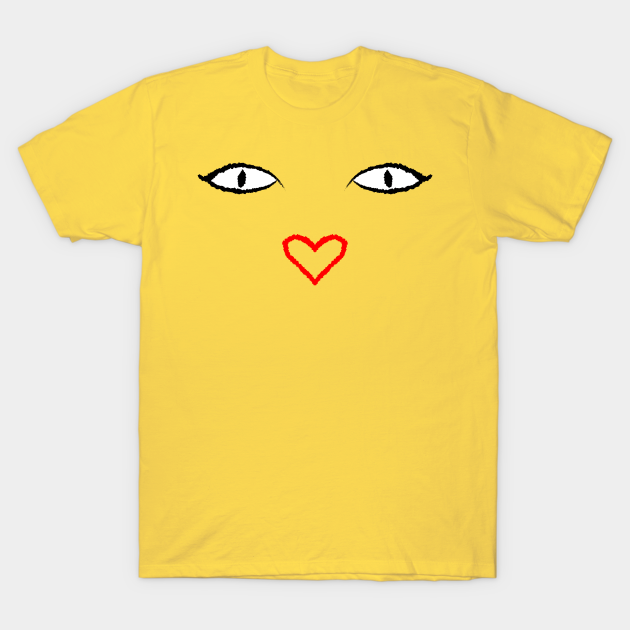 Discover Cartoon Eyes - Heart Nose - Cartoon Eyes Heart Nose - T-Shirt