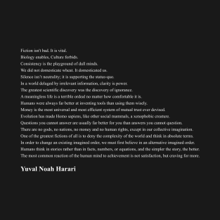 Yuval Noah Harari Quotes T-Shirt