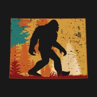 Bigfoot Retro Vintage Sasquatch Wyoming T-Shirt