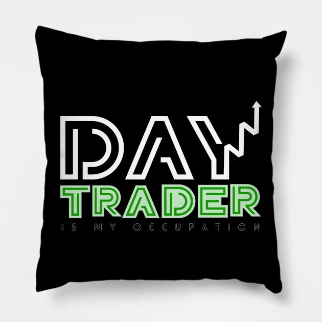 Day trader stock trading Pillow by Yenz4289