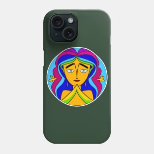 Vibrant 70s Style Planet Earth Spirit Mother Gaia (MD23ERD008b) Phone Case