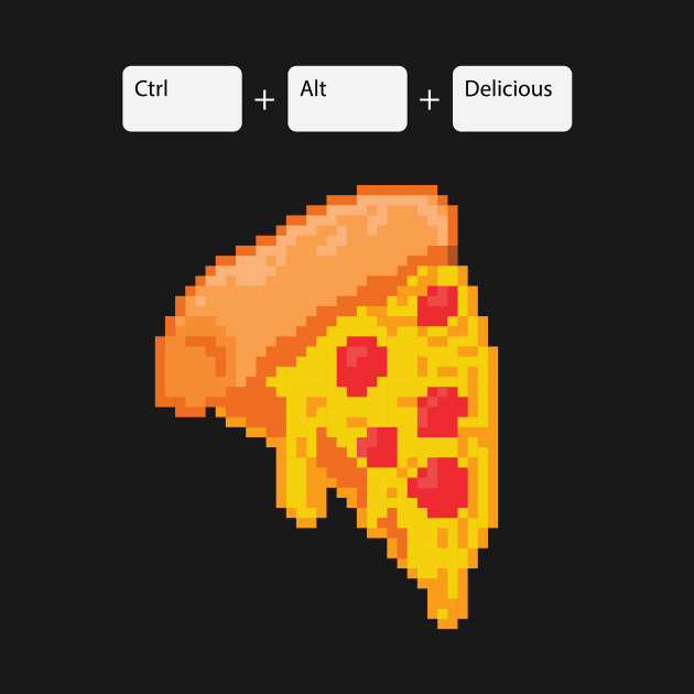 Ctrl + Alt + Delicious Pizza pixel art by nanaminhae