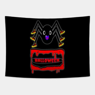 Cute Spider Halloween Fun Tapestry