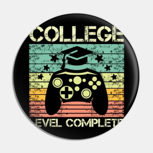 College Level Complete Video Game Gamer Pin