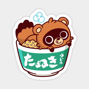 Tanuki Udon Kawaii Magnet