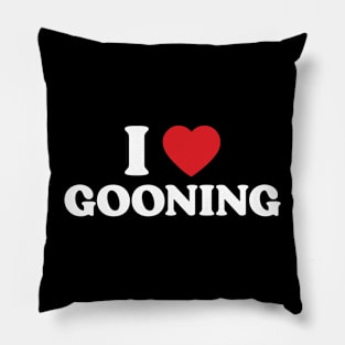 I Heart Gooning v3 Pillow