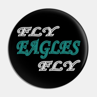 Retro Fly Eagles Fly philly Philadelphia Football Pin