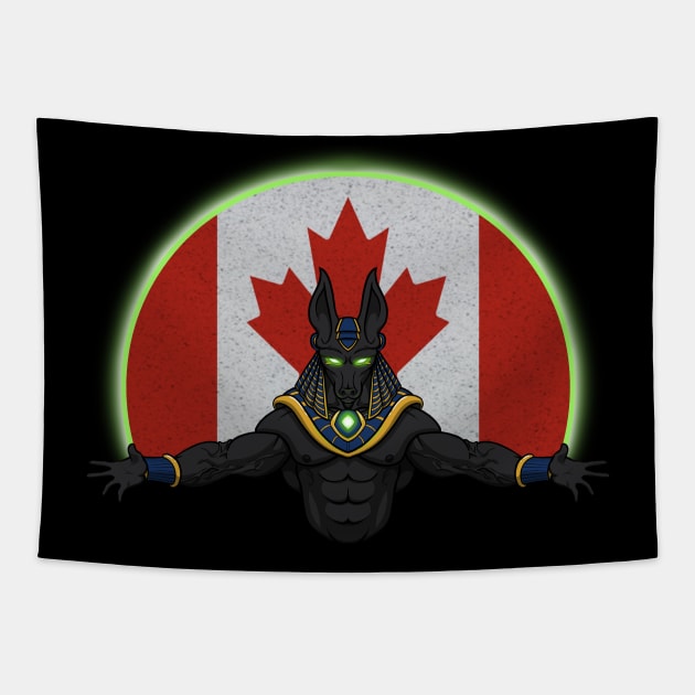 Anubis Canada Tapestry by RampArt