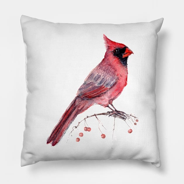 Red Cardinal Pillow by Goosi