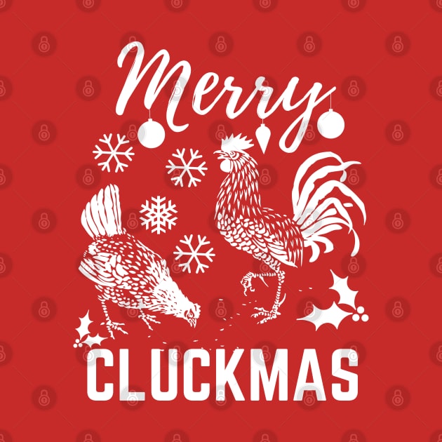 Merry Cluckmas Funny Christmas Chicken Vintage Pajama Gift For Family by Famgift