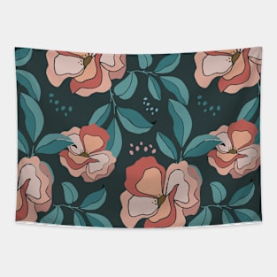 Beautiful Flower Floral Tropical Nature Leaves Gift Tapestry