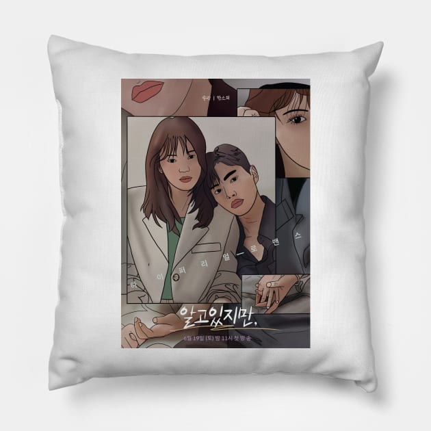 Nevertheless- K drama pop art poster Pillow by SturgesC