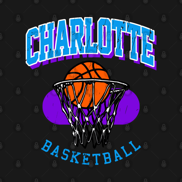 Disover Vintage Charlotte Basketball - Hornets - T-Shirt