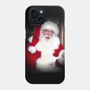 Santa's list black vignette Phone Case