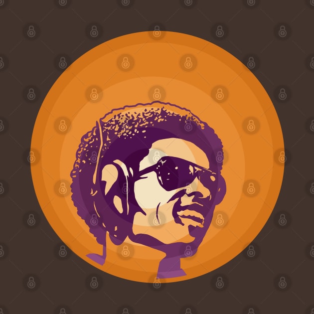 Stevie Wonder (Orange/Purple) by PlaidDesign