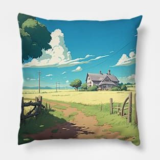 Farmhouse - Postcard Series Pillow