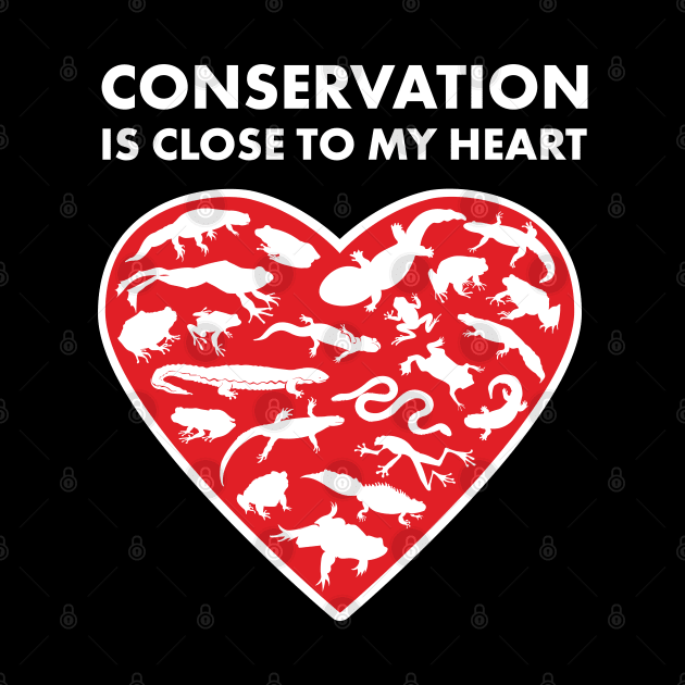 Amphibians Conservation Heart by Peppermint Narwhal