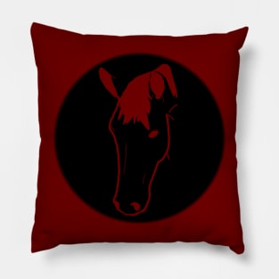 Carved horse face Pillow