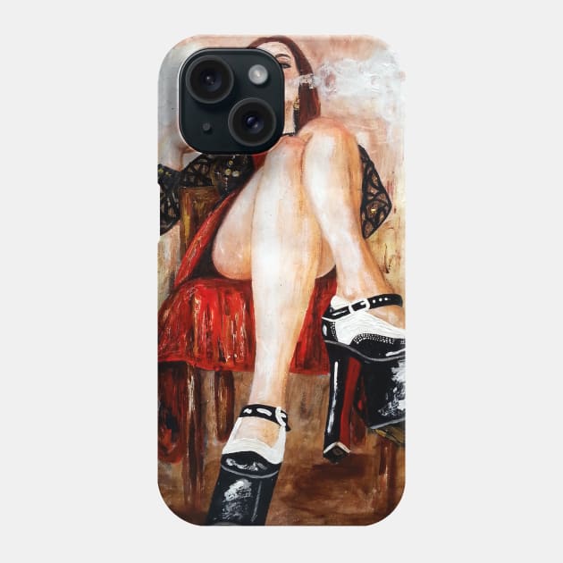 Lounge lady 35 Phone Case by amoxes