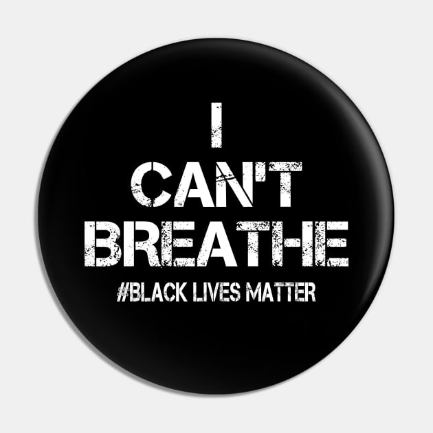 I Can't Breathe Black Lives Matter Pin by DragonTees