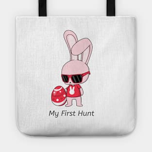 Pink Easter Bunny My First Hunt Egg Tote