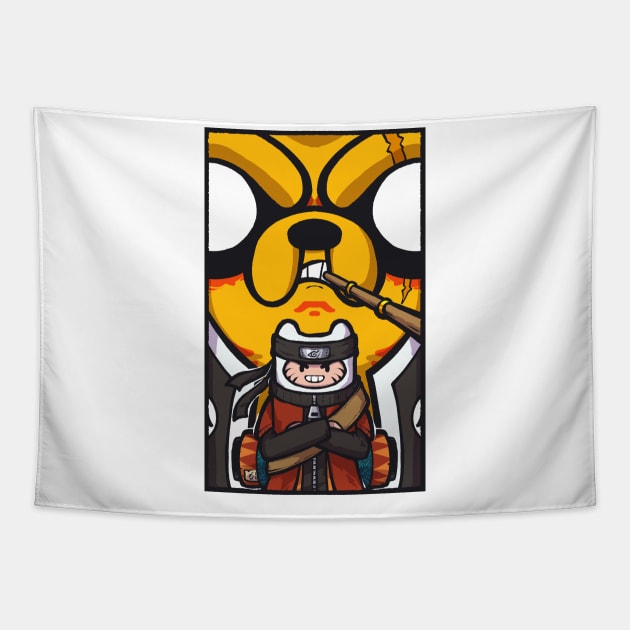 Adventure Ninja time Tapestry by marceloosapo
