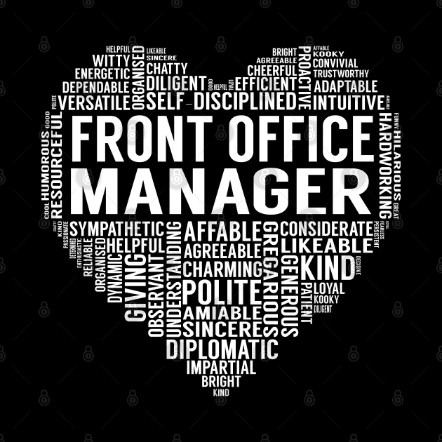 Front Office Manager Heart by LotusTee