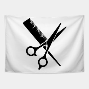 Hairdressing Scissors And Comb Tapestry